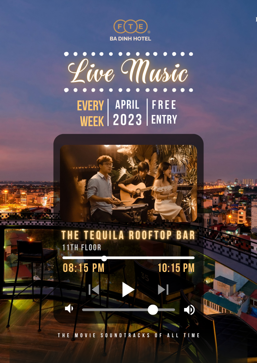 Live Music - Rooftop Bar - FTE Ba Dinh Hotel